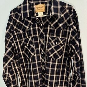 Wrangler Long Sleeve Pearl Snap XL